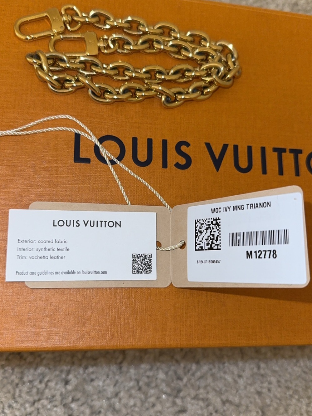Louis Vuitton Ivy Wallet On Chain Trianon Gray M12778 - Picture 6 of 16